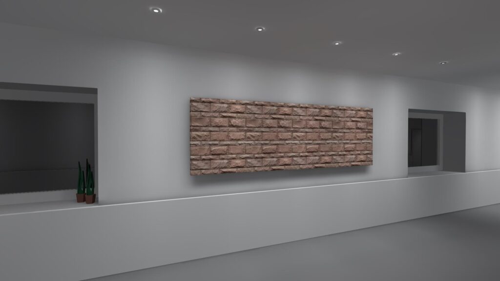 Imagem: Iluminação de parede com wallwasher