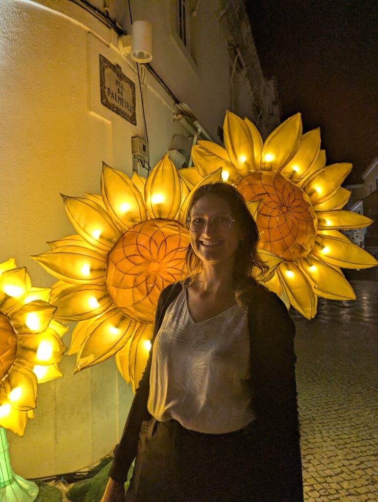 girassóis e eu