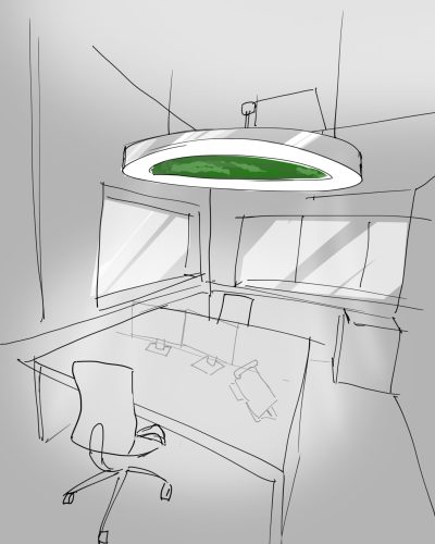 Sketch of an office